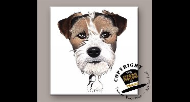 Tegel Hond Jack Russel