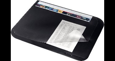 Leitz Plus Bureau Onderlegger met Transparante Bovenlaag - Zwart