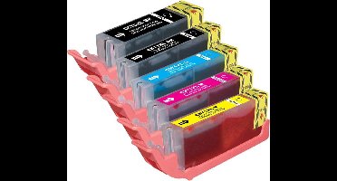 huismerk inkt geschikt voor de Canon  inkt PGI570XLBK+1XCLI571XLBK +1xCLI571XLC+1xCLI571XLM+1xCLI571XLY(5P)