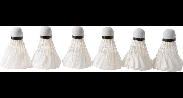 Shuttles veren, wit, in plastic koker