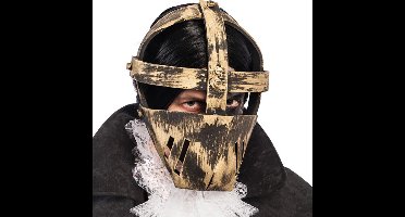 Goudkleurig gevangene masker voor volwassenen - Verkleedmasker