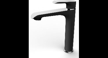 Sanifun wastafelmengkraan Hacket Zwart Chroom