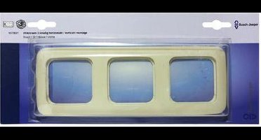 Busch-Jaeger SI afdekraam 3-voudig horizontaal/verticaal crème