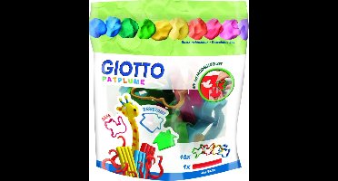 Giotto Giotto Patplume - Plastic Bag Of 12 Clay Cutters + 1 Wooden Roller