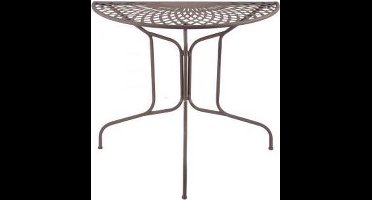 Halfronde tafel metaal