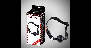 Power Escorts - Fetish Power - Kinky Gag - BR95 - Ball Gag - Zwart