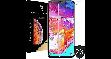 Screenprotector geschikt voor Samsung A70 - 2x Glas Screen Protector