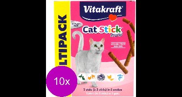 Vitakraft Cat-Stick Mini Multipack - Kattensnack - 10 x Mix 5x3 stuks