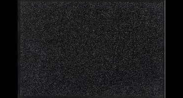 MD Entree - Deurmat - Schoonloopmat - Colorit Black - Vloerkleed - Met antislip - Wasbaar - Vocht absorberend - Hoge dichtheid 750gr/m² - 90 x 250 cm