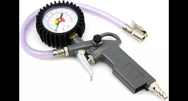 BGS Bandenvulmeter - Flexibele slang 300 mm - Gegoten aluminium