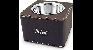 Petgear voerbak bruin 18 x 18 x 12 cm - 1 st