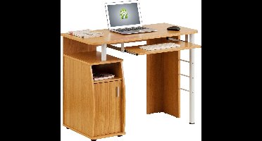 Piranha ELVER Bureau – Eikenhout – Opbergruimte & Toetsenbordhouder