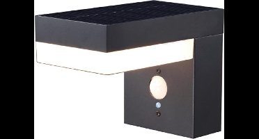 Solar wandlamp buiten 'Oslo' - Warm wit licht - Buitenlamp met sensor - Tuinverlichting met bewegingssensor - Tuinverlichting op zonne-energie - Verlicht het hele jaar door