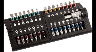 KWB - Schroefbitset - in uitklapbox - met Click bithouder - 31-delig