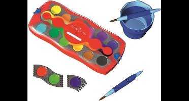 Verfdoos Faber Castell Connector 12 kleuren