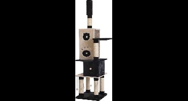 Nobby krabmeubel colico pluche en sisal beige 60 x 60 x 239 - 1 st