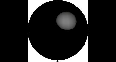 Zwarte Reuze Ballon XL 91cm