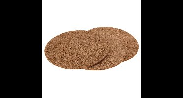 Kurk onderzetter set van 3 ∅19,5 cm