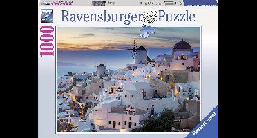 Ravensburger puzzel Avond in Santorini - Legpuzzel - 1000 stukjes
