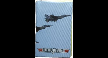 Uitnodigingskaarten - F16 straaljager - 6st.