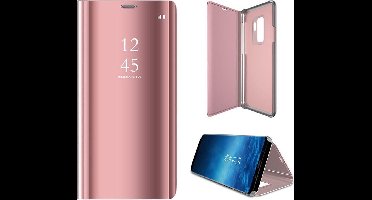 Hoesje geschikt voor Samsung Galaxy S9 - Book Case Spiegel Roségoud