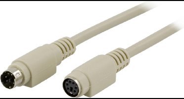 DELTACO DEL-45, Verlengkabel Toetsenbord / Muis, PS / 2, 2 m