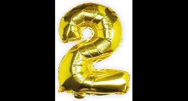 Ginger Ray Pick & Mix - Folieballon cijfer 2 - goud