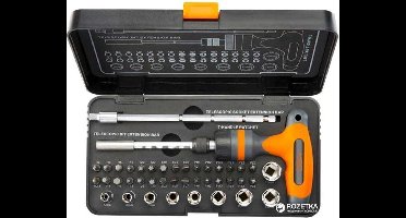 Schroeverdraaierbits met Handvathouder T - Set van 42 - Neo-Tools 08-709