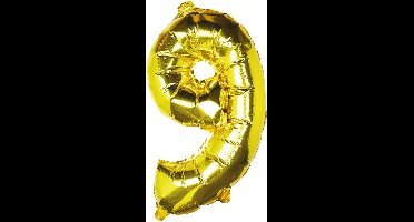 Ginger Ray Pick & Mix - Folieballon cijfer 9 - goud