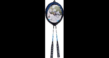 Badmintonset 2 Spelers – Inclusief 2 Rackets van Tempered Steel & 2 Shuttles – PVC Draaghoes – Outdoor & Indoor – Engelhart