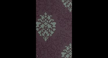 Dutch Wallcoverings Schuimvinylbehang damast - Bruin