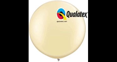 Qualatex Megaballon Pearl White 95 cm 2 stuks
