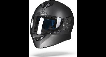SHARK SKWAL 2.2 BLANK Motorhelm integraalhelm Mat Antraciet Mat - Maat S