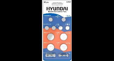 Hyundai Batteries - Combopack Knoopcel batterijen - 12 stuks