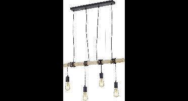 REALITY BRODY - Hanglamp - Zwart mat - excl. 4x E27 42W