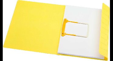 Clipmap Secolor A4 100% gerecycled karton 250gr geel verpakt per 10 stuks