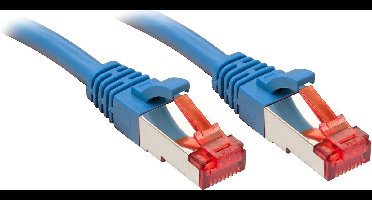Lindy RJ-45 Cat.6 S/FTP 0.5m netwerkkabel 0,5 m Cat6 S/FTP (S-STP) Blauw