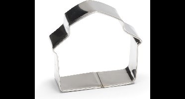 uitsteekvorm Boerderij 7 cm RVS zilver