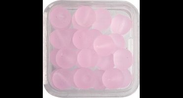 Glasparels Rond Mat Rose