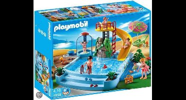 Playmobil Openluchtzwembad Met Glijbaan - 4858