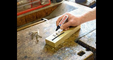 Viltstift edding 500 schuin 2-7mm zwart | Blister a 1 stuk