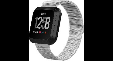 Bandje geschikt voor Fitbit Versa Lite - Zilver Milanese Band