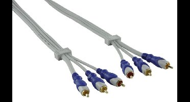 HQ Standaard 3x Rca Mannelijk - 3x Rca Mannelijk Kabel 1.50 M