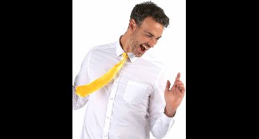 Vegaoo - Gele stropdas voor volwassenen