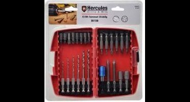 S2 Bit- Borenset 25 delig in opberg box