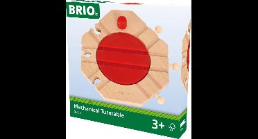 BRIO Mechanische draaischijf - Houten speelgoed voor 3+ jaar