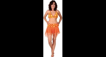 Folat - Tropic Rok & Bikini Oranje/stk - WK voetbal 2026 - WK voetbal versiering - Olympische spelen