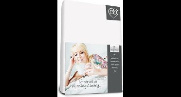 Bed-Fashion jersey topdek hoeslaken Wit - 140 x 220 cm - Wit