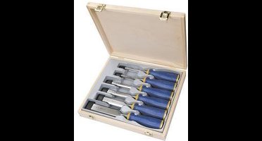 Irwin Universele Beitel met Slagkap MS500, 6 stuks, 6, 10, 15, 20, 25, 35 mm, houten kist - 10503541