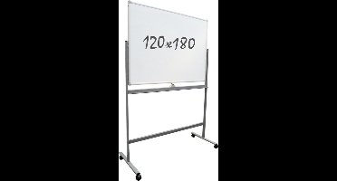 IVOL Whiteboard verrijdbaar 120 x 180 cm - Dubbelzijdig - Magnetisch